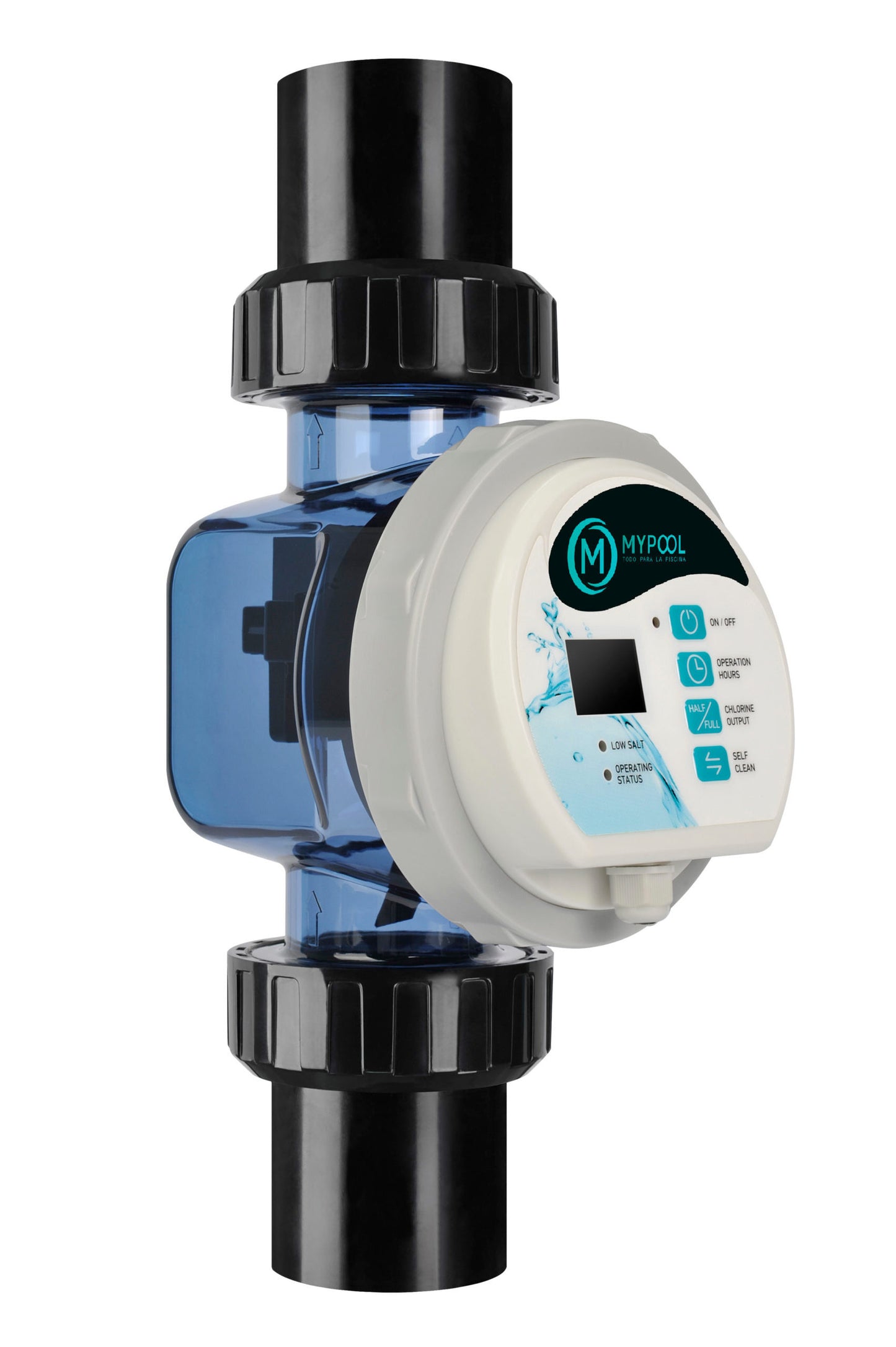 Clorador de Sal 8gr/h con Autolimpieza y Sensor de Flujo